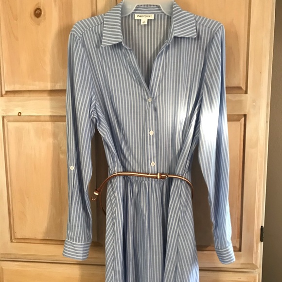 Westport Dresses & Skirts - 🦃BUY 2 GET 1 FREE Westport Striped Shirt Dress